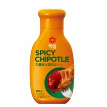 CJ더마켓 마약 소스 만들기 메뉴 개발 황금 레시피 백설 치폴레 스파이시 소스 양념 만능 비빔 국물요리 볶음 요리 국수 260G, 15개