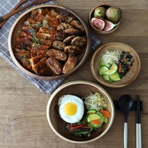 트래블앤쿡 아카시아 원목 캠핑 나무 그릇 우드볼 4종 샐러드 낮은볼 식기, 우드볼10cm