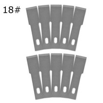 10 블레이드 교체가있는 1 나이프 핸들 18 pcb 수리 나무 조각 도구 diy 절단 도구, 10pcs블레이드