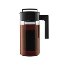 콜드브루 메이커 900 ml tritan 아이스 커피 콜드 브루 커피 항아리 이동식 메쉬 필터 차 투수 주방 가제트 블랙, 900ml