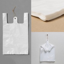 약국비닐봉투 시장봉투 흰색비닐봉투 흰색 손잡이 비닐봉투 100P