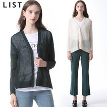 리스트 리스트 메리 린넨 블렌드 가디건