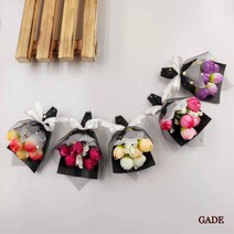 가더GADE 납골당꽃다발 조화꽃다발 미니꽃다발 납골당꾸미기 봉안당장식 부착식, 1Z) No.1) RD