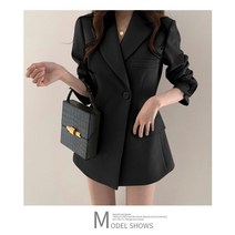 마켓A 멀린 에비직 원버튼 롱 자켓
