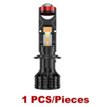 신제품 미니 빔 프로젝터 고성능 AS H7 H11 H4 LHD LED 헤드 라이트 미니 렌즈 프로젝터 9005 HB3 프로젝터 렌즈 Bi-LED 100W 30000LM 자동차 오, 01 1pc_03 9005/HB3