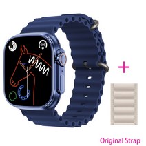 (에서 선박 us) 원래 49mm IWO 스마트 워치 WS18 울트라 시리즈 8 남자 여자 NFC IP68 방수 블루투스 전화, 31 Add 1 nylon_01 49mm