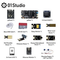 01 스튜디오 MicroPython 파이보드 V1.1 CN STM32 STM32F405 파이썬 프로그래밍 개발 임베디드 데모 보드 마이크로파이썬, Bundle 4