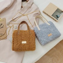생활용품 최저가가방 네트백뜨기 네트백 네트 공예 망스티치 토트백 뜨기 코바늘 diy 양털 가방뜨기, 3양털토트백-브라운