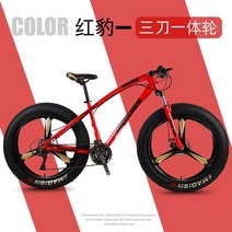 펫자전거 바퀴큰 성인 mtb 팻 바이크, 21단, 26인치, 9. 레드3