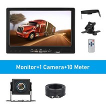 화물차블랙박스 고화질 블랙박스 8채널 6채널 jansite 7 인치 ahd 1080p 자동차 모니터 후면보기 카메라 항공 헤드 방수 4 핀 카메라 수확기 트럭 12-24v, 1 캠으로 10m