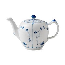 Royal Copenhagen 로얄코펜하겐 블루 플루티드 플레인 피겨린 도자기 티팟 티주전자 1000ml
