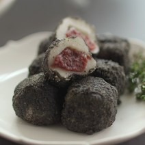 알렉스 한입가득 떡 흑임자 경단 1팩 20개입, 4팩