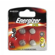 에너자이저 수은전지 A76 4입 1.5V (LR44호환), 1개, 4개