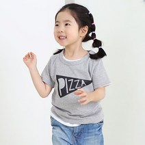 아동 반팔티셔츠 피자