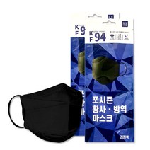 포시즌 KF94 식약처인증 국산 고급 일회용 황사 마스크 블랙 대형 50매입, 포시즌_KF94_3D_대_블랙_1매X50