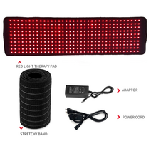 턱 마사지 턱관절 치료 확대 버전 led 적색 광선 및 근적외선 벨트 장치 660nm 850nm 대형 패드 통증 완화용 웨어러블 랩, 에게