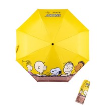 바라또샵 스누피 접이식 우산 양산 겸용 캐릭터 손잡이 3단