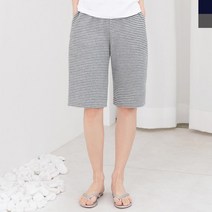 편안한 홈웨어 스트라이프 반바지 스탠다드핏 데일리룩 대학생룩 여친룩 OOTD 일자핏 직장인