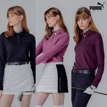 푸마골프 PUMAGOLF 22FW 푸마골프 여성 소프트웜셀 긴팔 카라티 3종세트