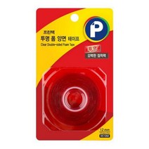일음쇼핑^^*m프린텍 강력폼양면테이프(투명 DC1202 12mm x 2m) 욕실 공업 자동차 외벽 접착일medi^*^, ab*^^선택없는