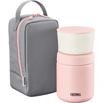 써모스 보온도시락 300ml 직장인 학생 도시락통 점심 도시락 핑크그레이, 핑크 그레이