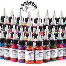 타투 문신 용품 재료 색소 타투잉크 타이탄잉크 0.5oz/1oz 33종 TITAN COLOR INK, 미디엄브라운, 1개, 1oz(30ml)
