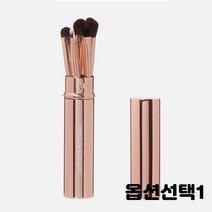 색조 메이크업브러쉬 메이컵브러쉬 화장 브러쉬 5종 1세트 로즈골드 케이스 포함, 1개