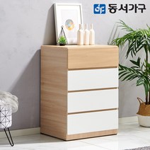 동서가구 미하스 광폭 600 4단 서랍장 4colors DF64263D, 오크원