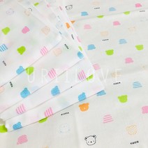 우리아이사랑 국산 순면 무형광 사각 천기저귀 10장, 천기저귀 헤드베어 10장