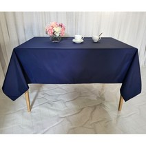 방수 테이블보 식탁보 네이비 단색 길이 200x145 코엑스전람회 네일홍보 학원 홈 학교 주방, 본상품선택, PU검정, 본상품선택