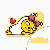 카카오프렌즈 리본 형태카드, 무지
