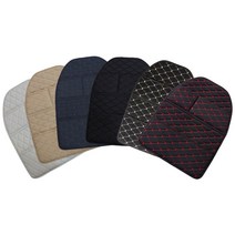 차팡 킥매트 포켓형 자동차 가죽시트 시트커버 SS원단, [SS]블랙/아이보리