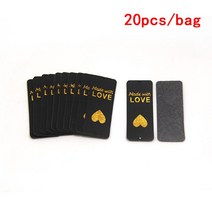 의류텍 수제 라벨 PU 가죽 20 개바느질 공예 핸드메이드 의류 가방 신발 뜨개질 5x2cm, 02 as pic