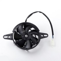 바이크 오토바이 냉각 팬 150cc ATV 4WD Go Kart 12V 전기 라디에이터 및 엔진 오일 쿨러에 적합합니다., 01 Black