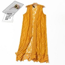 여성 여름 레이스 민소매 가디건 재킷 조끼 해변 코디