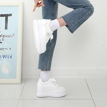 여성키높이 통굽 발편한 플랫폼 굽높은 10cm 운동화 스탠딩화