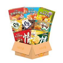 오리온 파이 시리즈 간식 세트 8가지 파이 모여라 대용량 간식 세트
