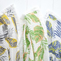 트로피칼 시어서커 여름 이불 세트 시원한 풍기인견 홑이불 단품 SS 2장 세트, 홑이불 SS 블루1+블루1