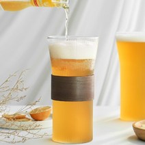 카페 업소용 식기세척기 투명 우드홀더 유리컵 물컵, 이든 (4-5 특대) 내열유리컵 700ml