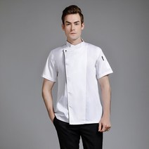 셰프 조리복 요리사 유니폼 Catering Restaurant Work Clothes High Quality Chef Overalls Men& 39;s Short-sleeved