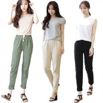 오노마 오노마 ONM 정확도 여성 올여름 린넨 9부 바지 7가지색상 (8945882)