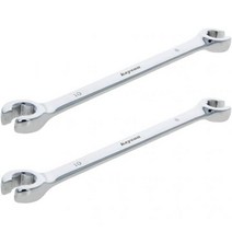 연료 브레이크 에어컨 라인의 너트 분리 교체 Auniwaig 2피스 플레어 렌치 8mm x 10mm 메트릭 광택 크롬 도금, 8x10mm