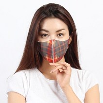 [블랙마스크][자체제작] 여성용 성인용 3D입체마스크_BBR브라운