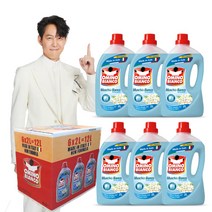 오미노비앙코 무스키오비앙코 일반드럼겸용 액상세제 본품 화이트머스크향, 2L, 6개