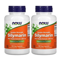Now Foods 나우푸드 더블 스트렝스 실리마린 밀크씨슬 각 300mg 100캡슐 2개