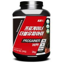 프로게이너 WPI 2kg 초코 맛있는 분리유청단백질 단백질보충제 프로틴쉐이크 안전성 기능성 인정 식약처등록 건강기능식품, 초코맛, 1개