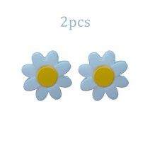 댐프너 4 개2 개 소매 테니스 라켓 진동 감쇠기 실리콘 만화 꽃잎 모양 방진 충격 흡수기 테니스 액세서리, 화이트 2개