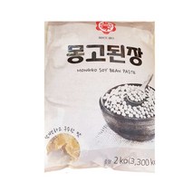 고추장담그기 몽고된장 2kg 부드러운 짜지않은 생된장