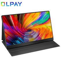 산업용 터치스크린 휴대용 모니터 4K 173 인치 HDR IPS 100% Adobe RGB 3840x2160 USB C 31 HDMI 게임 노트북 PC 전화 PS4 용 컴퓨터 디스, 04 EU 플러그