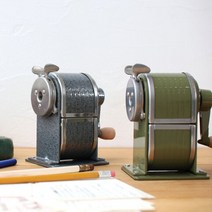 덜튼 레트로 수동 연필깍이 빈티지 엔틱 인테리어 소품 촬영, 짙은 녹색